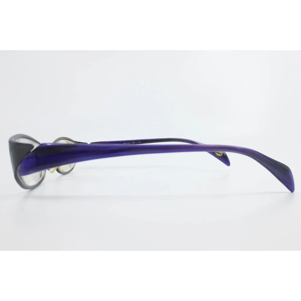 Batman DC Comics Purple Eyeglass Frames BAT 10902 Rectangular 54-17-142 Logo